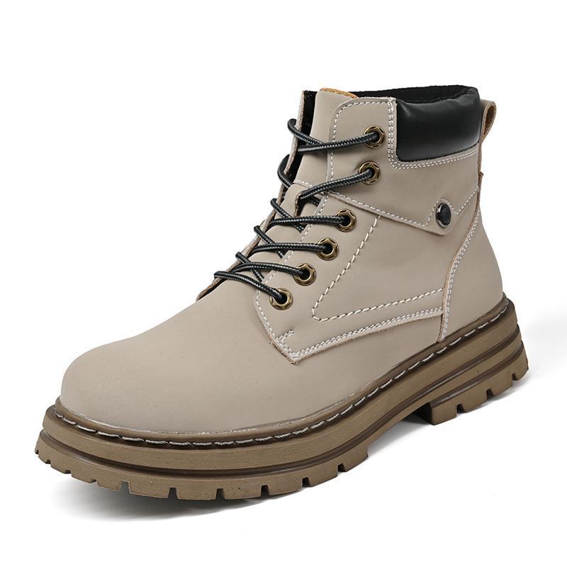 Simple Casual Plus Size Leather Martin Boots MRC STORE  49.00
