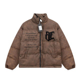 Men's Embroidered Letter Cotton-Padded Jacket My Store  48.18