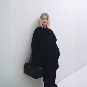 Elegant Belted Mid-Length Stand Collar Coat MRC STORE 