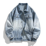 Men's Retro Loose Denim Jacket – Trendy Acetate Fiber Jacket for Casual Wear - MRC STORE