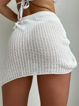 Women’s See-Through Skirt - Beach Knitted Hollow My Store  22.86