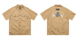 Men’s Plus Size Shirt - Embroidered Work Loose My Store  42.61