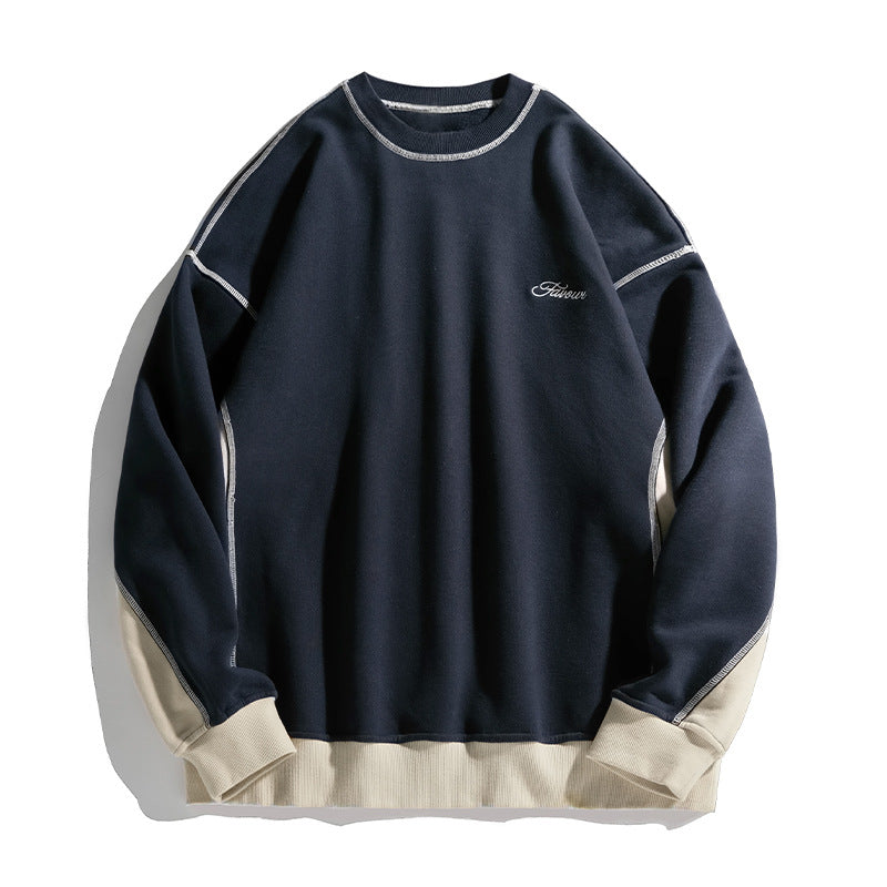 Loose Contrast Letter Sweatshirt MRC Store  45.00