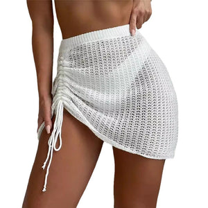 Women’s See-Through Skirt - Beach Knitted Hollow My Store 