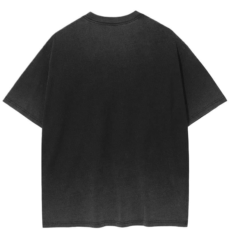 Men’s Oversized T-Shirt - Hip Hop Washed Black" My Store 