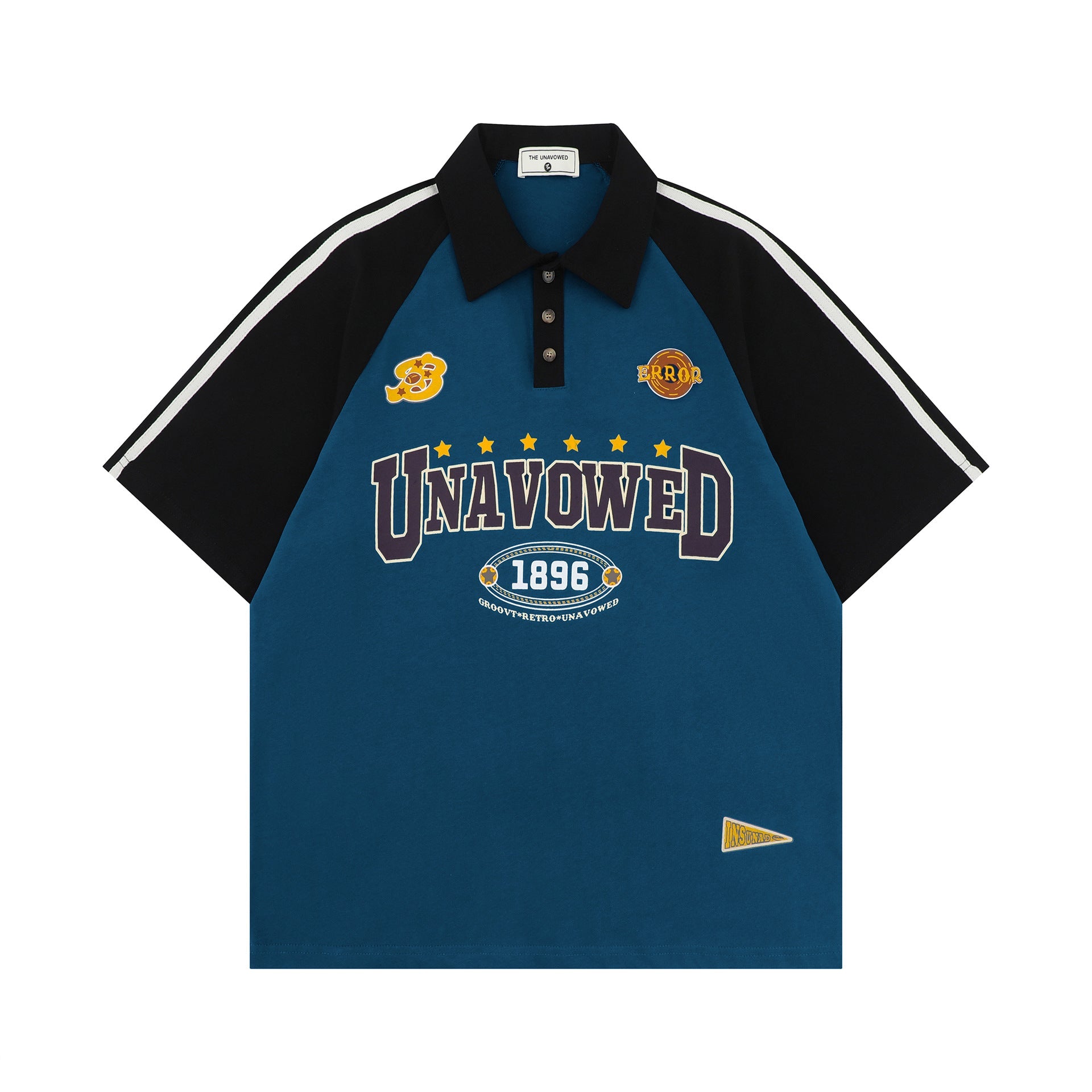 Unisex Retro T-Shirt - Raglan Sleeve College Top My Store  31.16