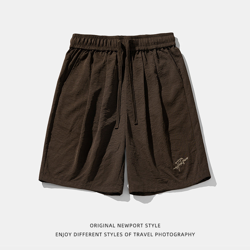 Men’s Casual Shorts - Textured Pleated Loose My Store 