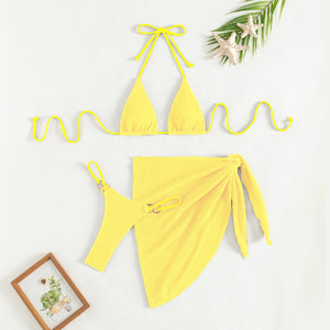Women’s Mesh Three-Piece Swimsuit My Store 