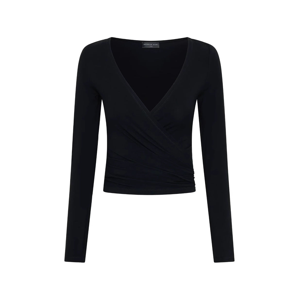 Women’s Pleated T-Shirt - Tight Pure Color Top My Store 