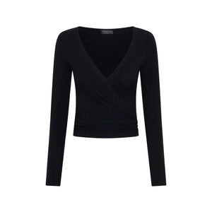 Women’s Pleated T-Shirt - Tight Pure Color Top My Store 