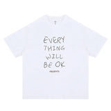 Every Thing Will  Be Ok Casual print T-shirt My Store  27.46