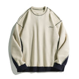 Loose Contrast Letter Sweatshirt MRC Store  45.00