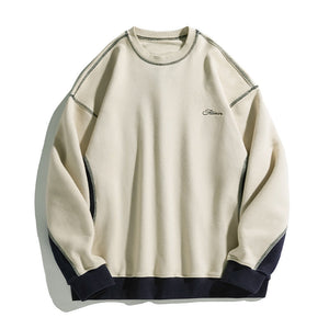 Loose Contrast Letter Sweatshirt MRC Store  45.00