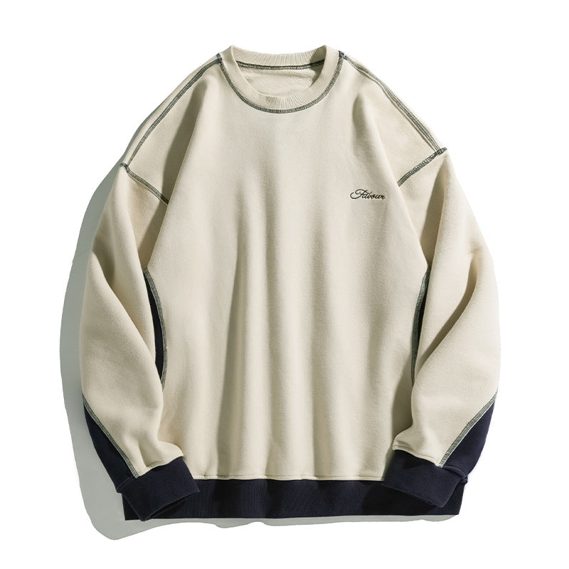 Loose Contrast Letter Sweatshirt MRC Store  45.00