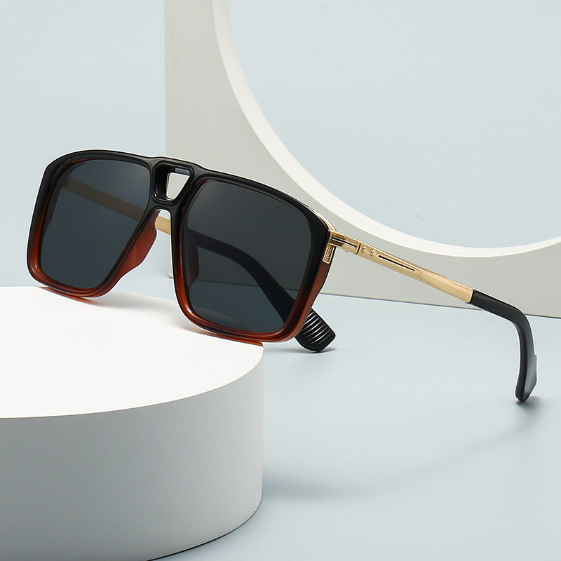 Unisex Retro Sunglasses - Double Square Style My Store 
