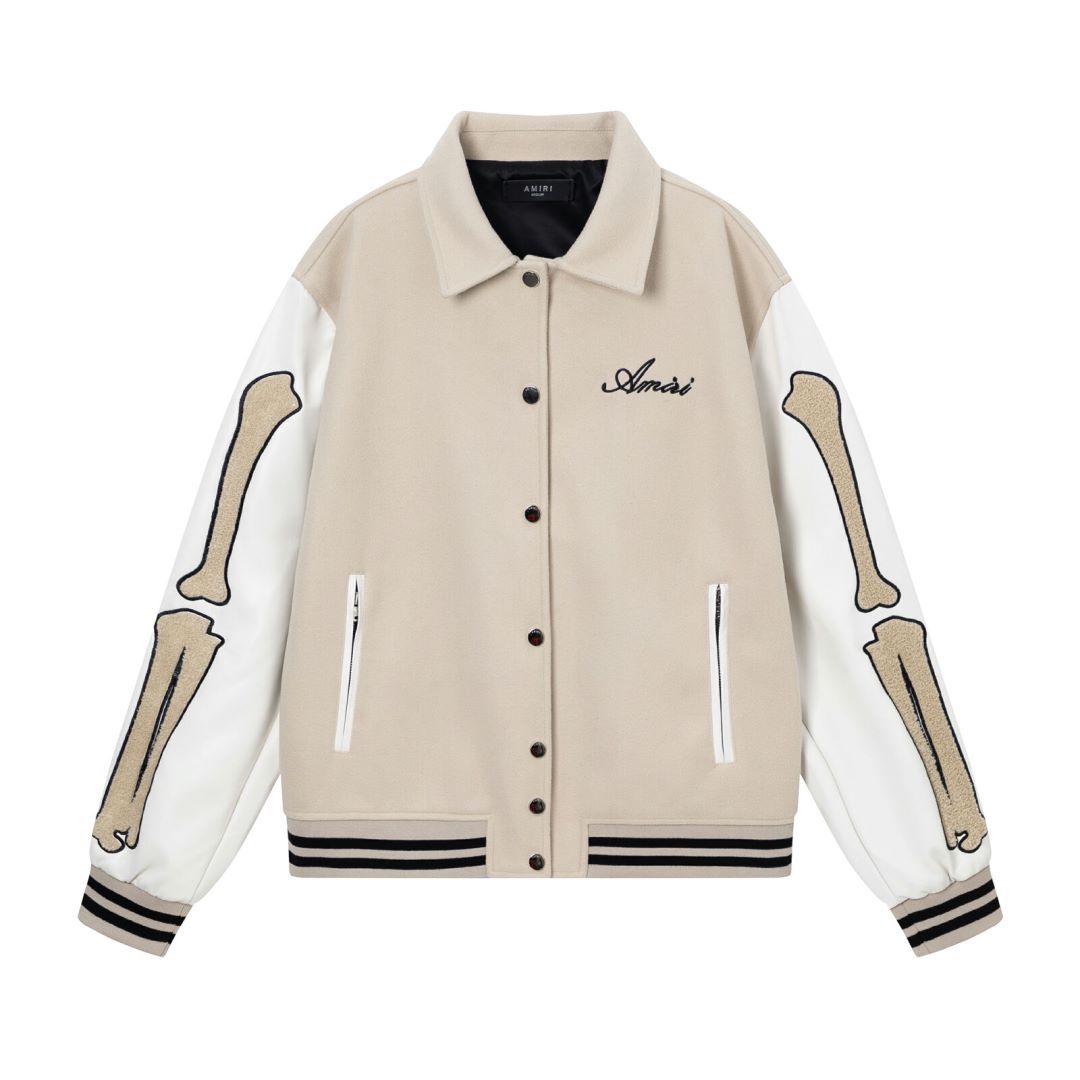 Men’s Woolen Jacket - Bone Embroidered Style My Store  81.72