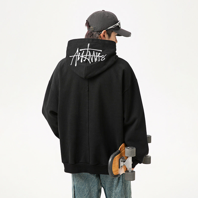 Men's Hand-Painted Letters Hoodie MRC Store 