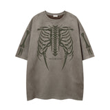 Men’s Suede T-Shirt - Skull Skeleton Printed My Store  36.50