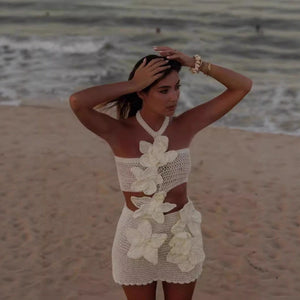 Women’s Beach Dress - Halter Cutout Vacation My Store 