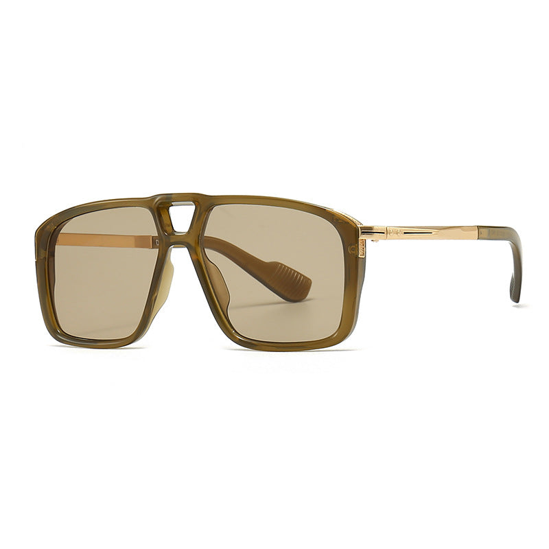Unisex Retro Sunglasses - Double Square Style My Store 