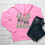 Faith Over Fear Women's Printed Hoodie My Store  28.66