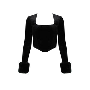 Women’s Crop Top - Square Collar Navel My Store 