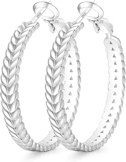 Fashion Wheat Ring Silver Earrings My Store  14.37