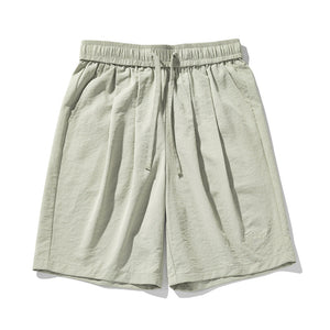 Men’s Casual Shorts - Textured Pleated Loose My Store  25.96