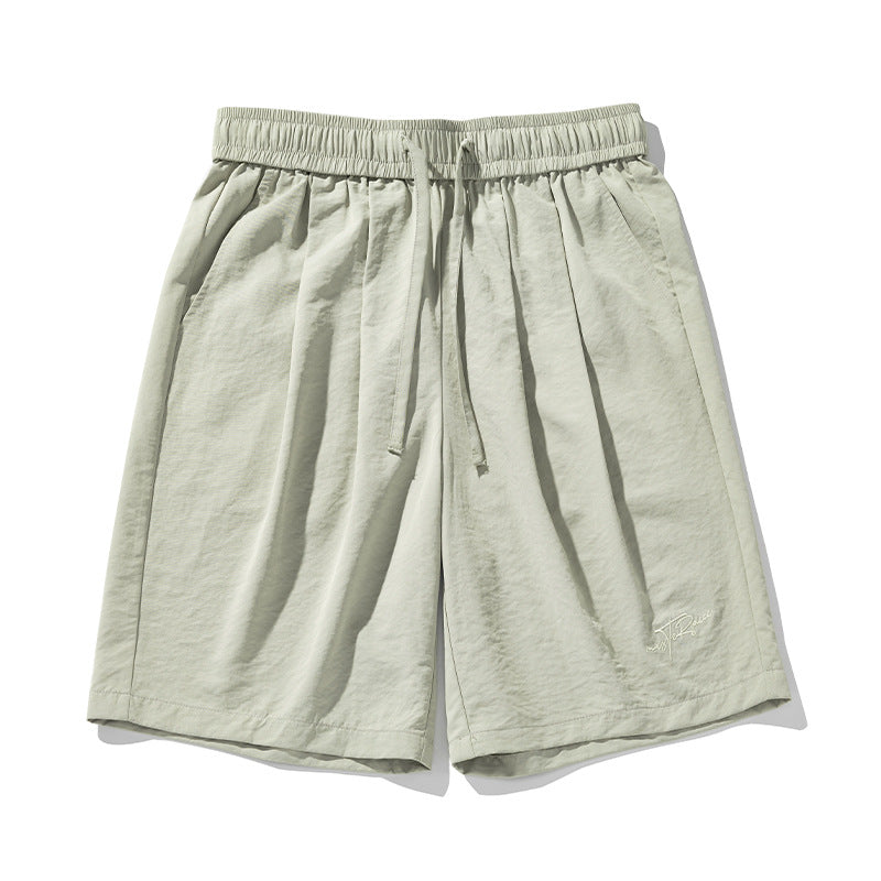 Men’s Casual Shorts - Textured Pleated Loose My Store  25.96