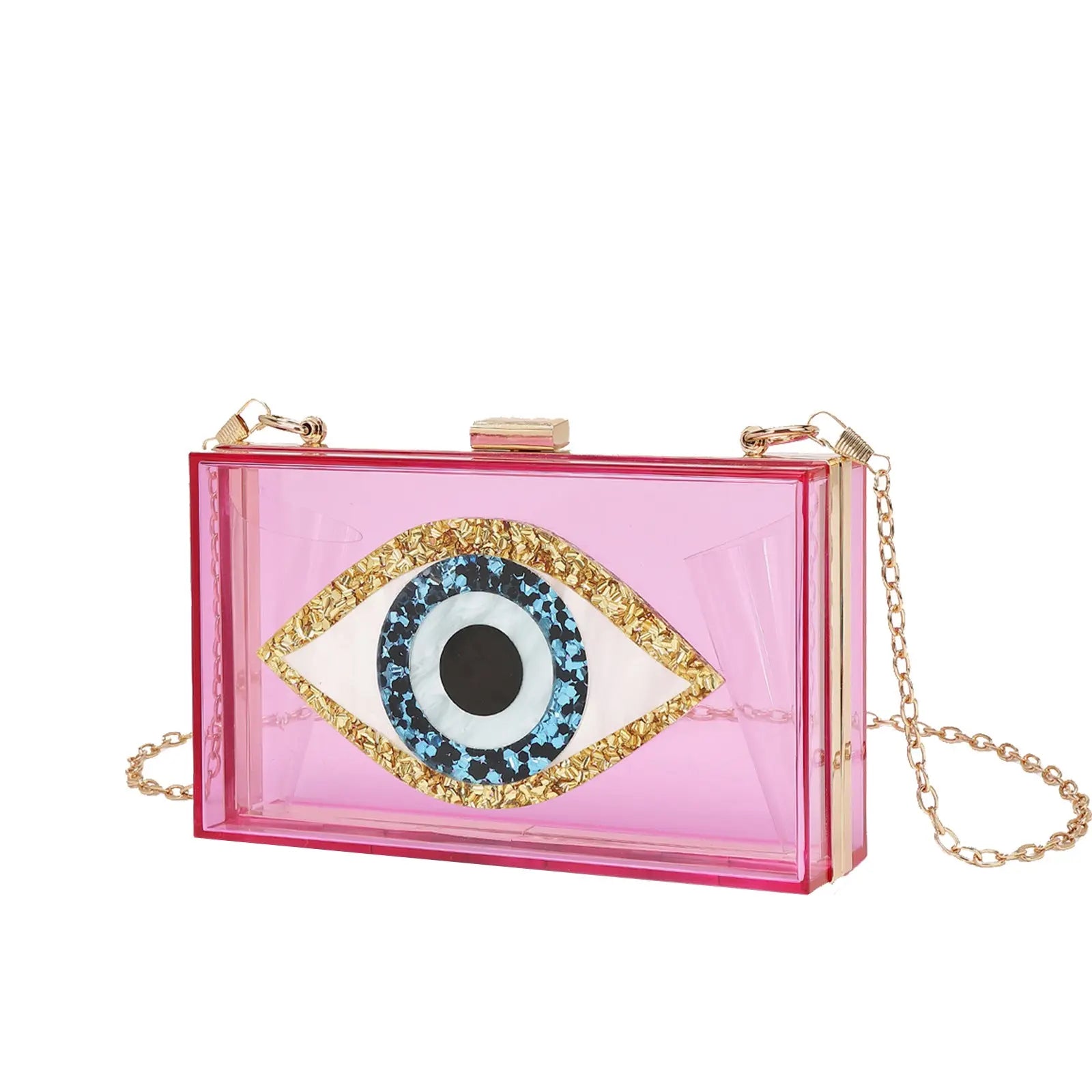 o shape chain Marbling pearl white evil eye Acrylic Purse Box Clutch Luxury Handbags Women Bga Designer Messenger Summer Acrylic My Store  29.45