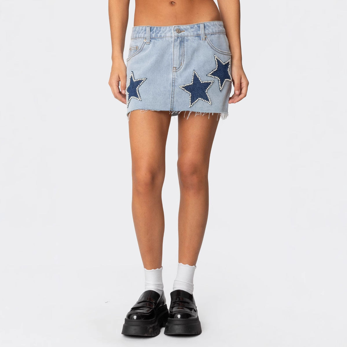 Women’s Cowboy Skirt - Patch Washed Vintage My Store 