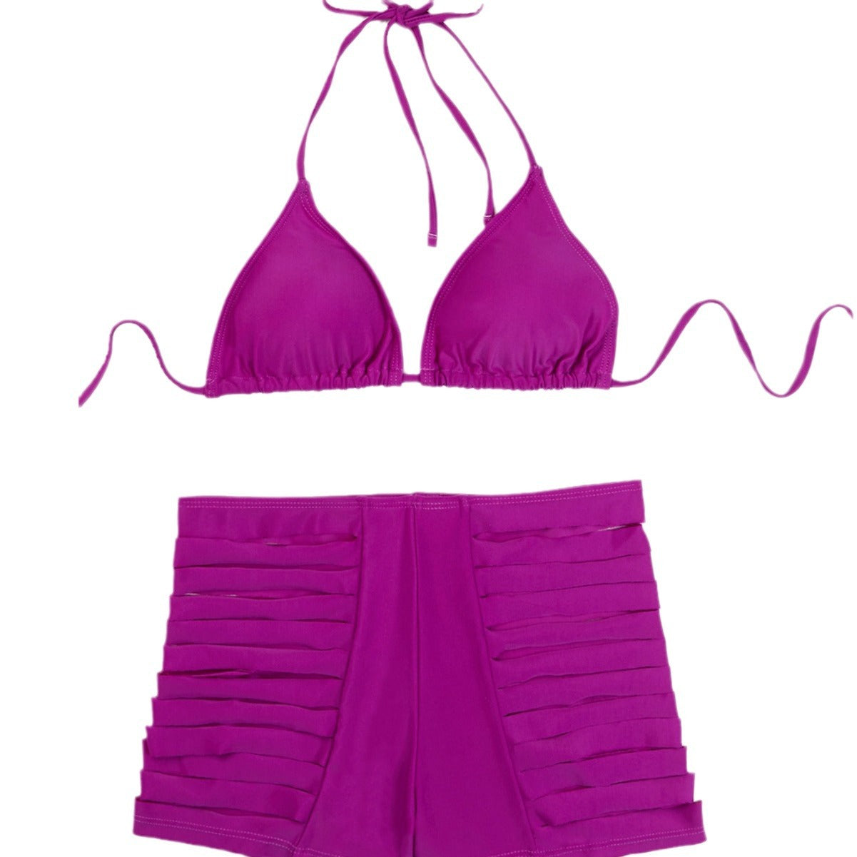 Women’s Split Swimsuit - Purple Bikini Sports Fit My Store 