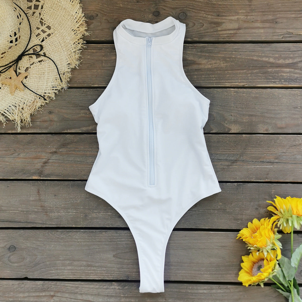 Women’s One-Piece Swimsuit - Tight Zipper Fit My Store 