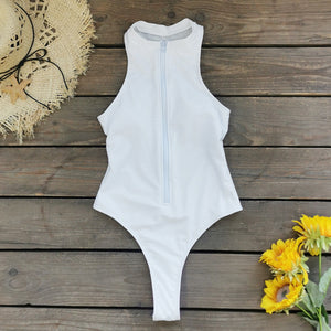 Women’s One-Piece Swimsuit - Tight Zipper Fit My Store 
