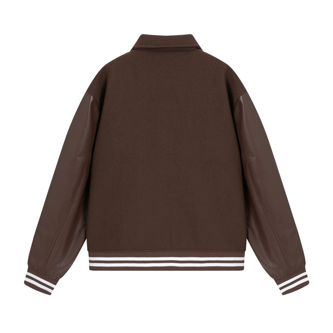 Men’s Woolen Jacket - Bone Embroidered Style My Store 