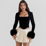 Women’s Crop Top - Square Collar Navel My Store  30.02