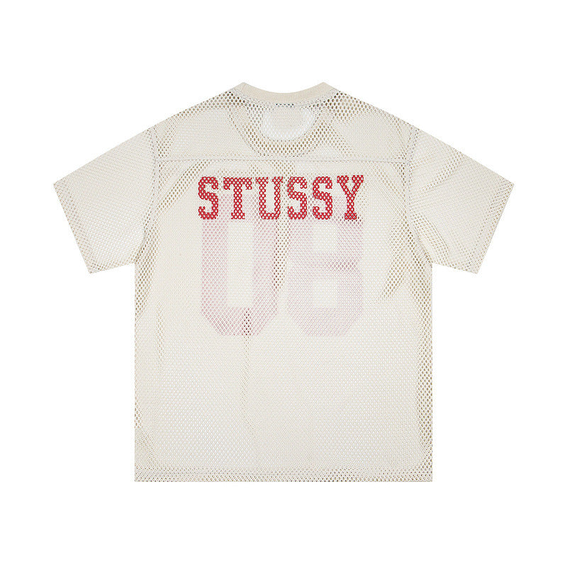 Sports Jersey - Letter Print Short Sleeve Top My Store 