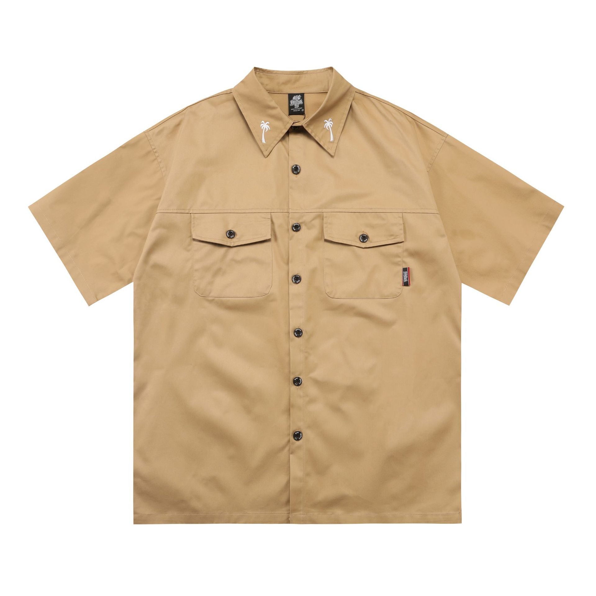 Men’s Plus Size Shirt - Embroidered Work Loose My Store 