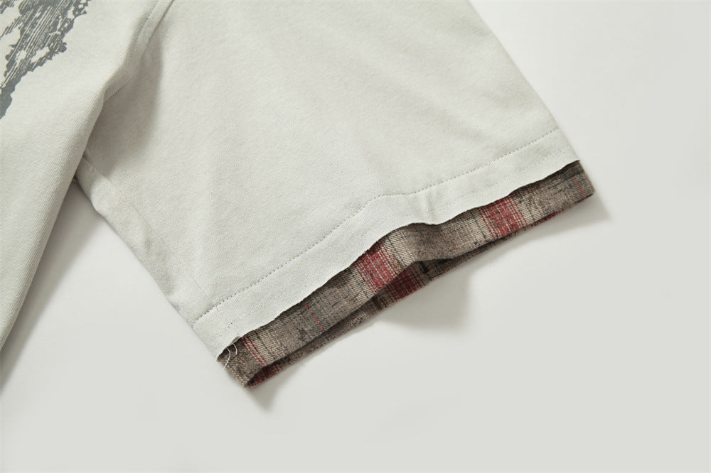 Men’s Graffiti Top - Loose Short-Sleeve Street Shirt My Store 