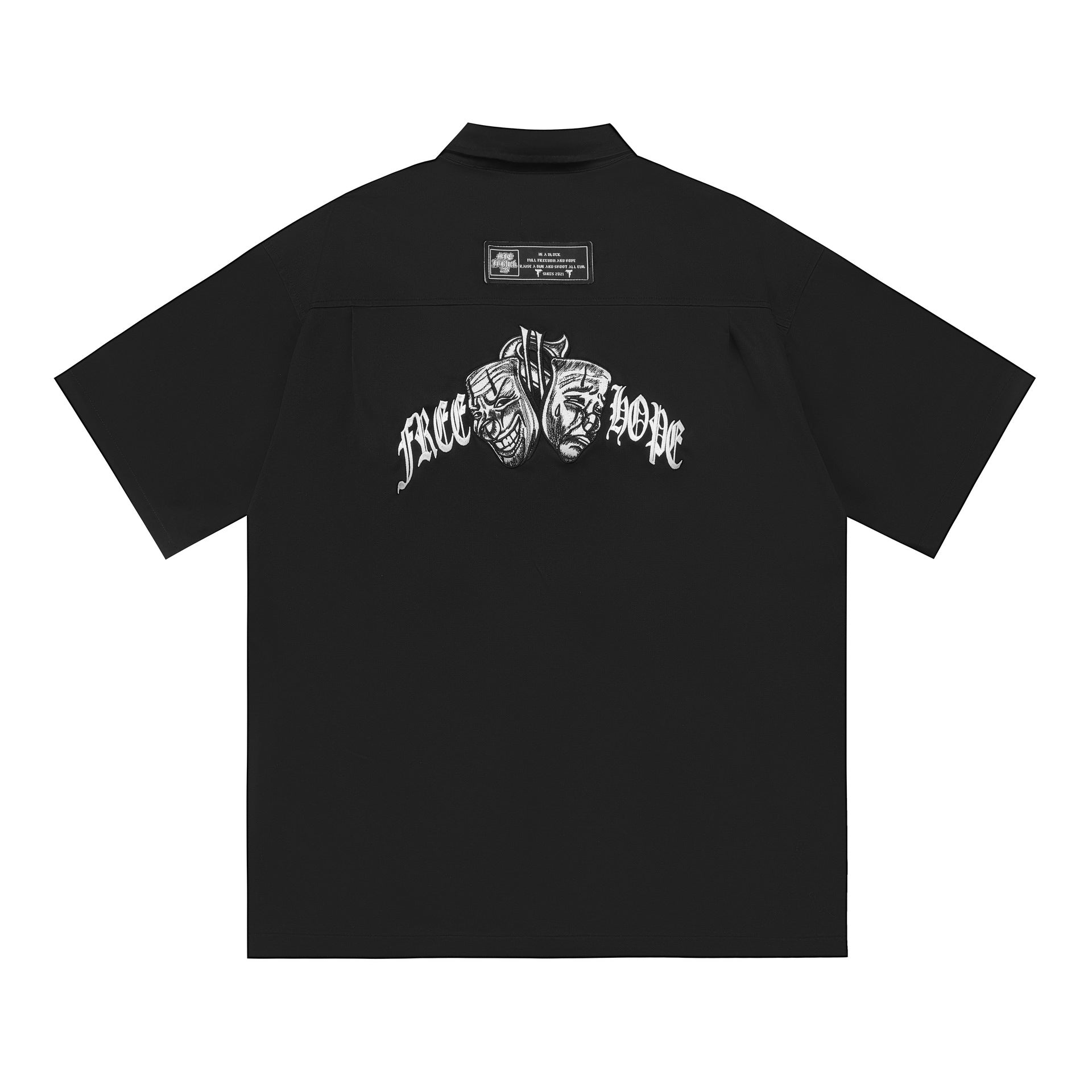 Men’s Plus Size Shirt - Embroidered Work Loose My Store 