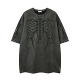Men’s Suede T-Shirt - Skull Skeleton Printed My Store  36.50