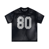 Sports Jersey - Letter Print Short Sleeve Top My Store  35.66