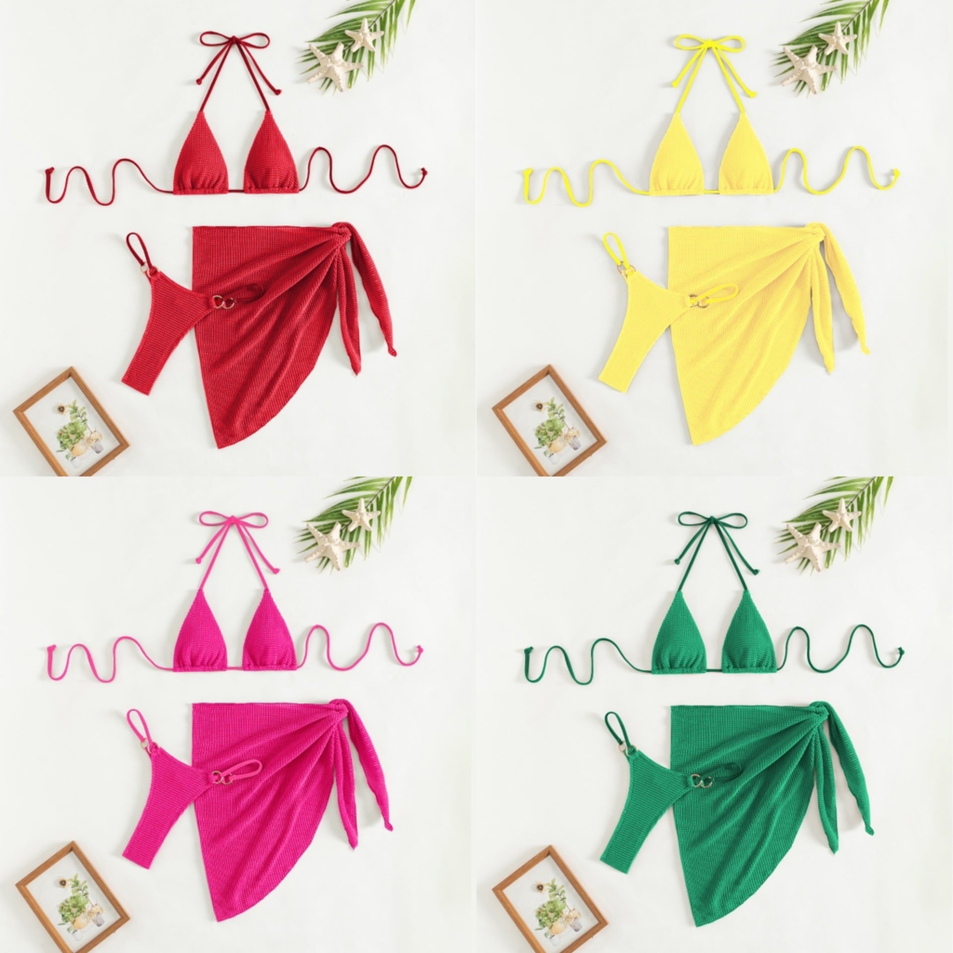 Women’s Mesh Three-Piece Swimsuit My Store 