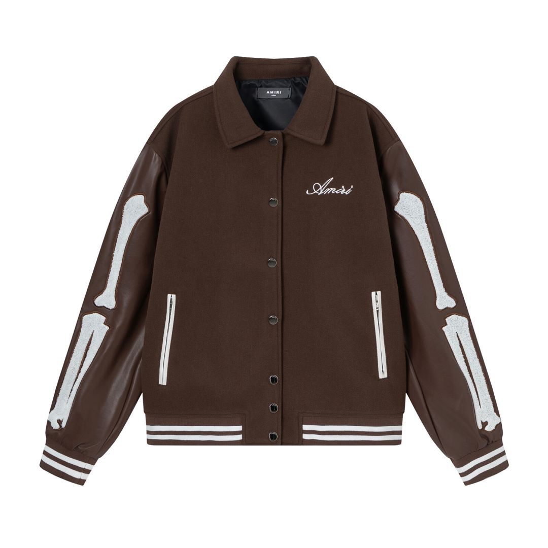 Men’s Woolen Jacket - Bone Embroidered Style My Store  81.72