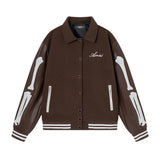Men’s Woolen Jacket - Bone Embroidered Style My Store  81.72