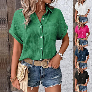 Women's Sleeve Button Shirt My Store 