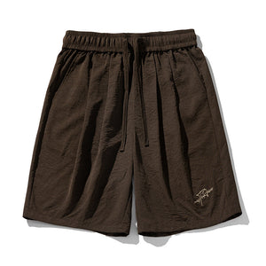 Men’s Casual Shorts - Textured Pleated Loose My Store  25.96