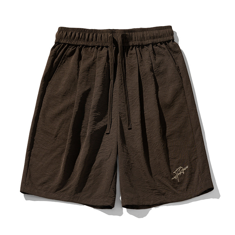 Men’s Casual Shorts - Textured Pleated Loose My Store  25.96