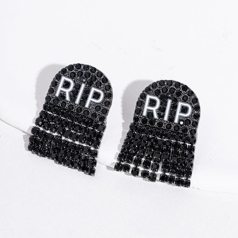 Halloween Skull Stud Earrings – Spooky Style for Women My Store  10.71