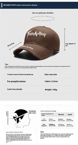 Washed Casual Baseball Cap – Sun Protection for Couples My Store 